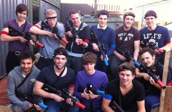 laser tag party group